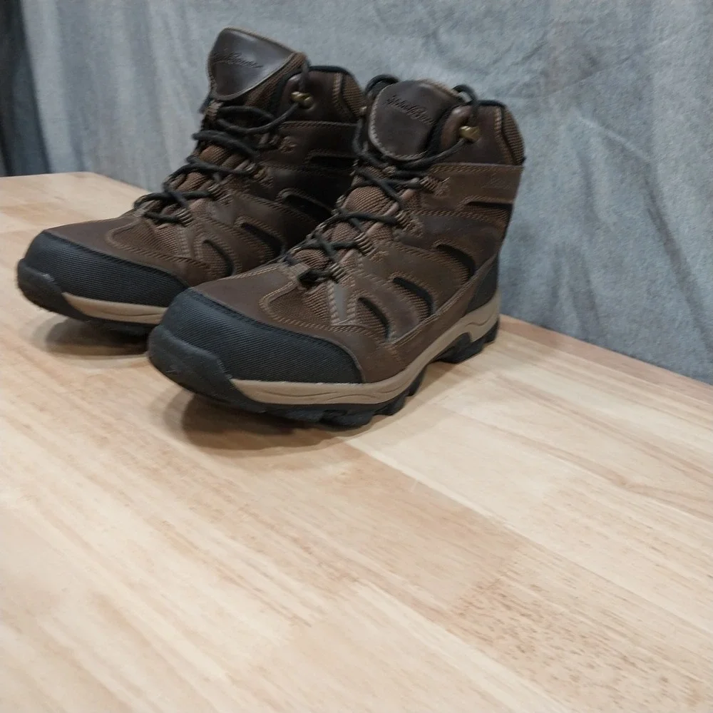 Eddie Bauer Mens Fairmont Waterproof Hiking Boots 10.5M Brown